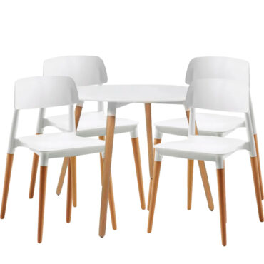 mesa-eames-redonda-con-sillas-milan-blancas