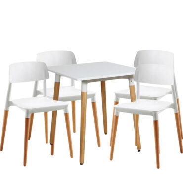 mesa-eames-cuadrada-con-sillas-milan-blancas