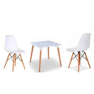 set-mesa-eames-cuadrada-y-sillas-eames-blancas