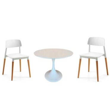 set-mesa-tulip-redonda-y-sillas-milan-blancas