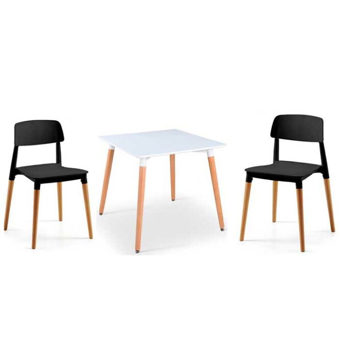 set-mesa-eames-cuadrada-y-sillas-milan-negras