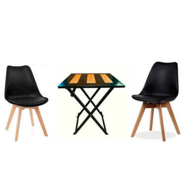 set-mesa-plegable-cuadrada-chapa-madera-combinada-y-sillas-tulip-negra